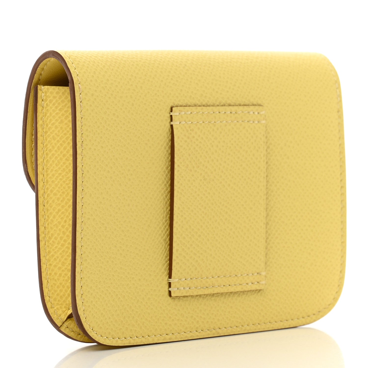 Hermes Epsom Constance Slim Wallet Jaune Poussin 5 of 8
