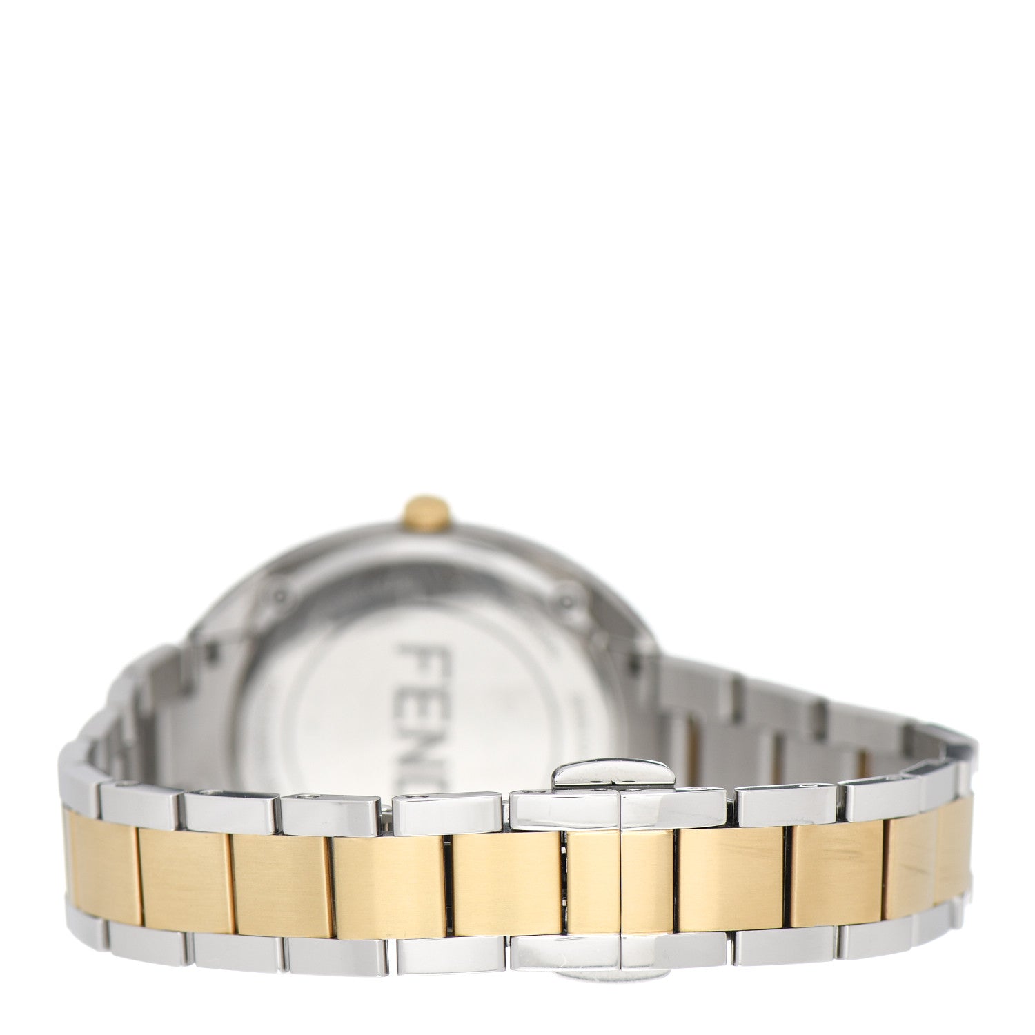 Fendi Stainless Steel Diamond Mother of Pearl 34mm Momento Two Tone Quartz Watch 3 of 5