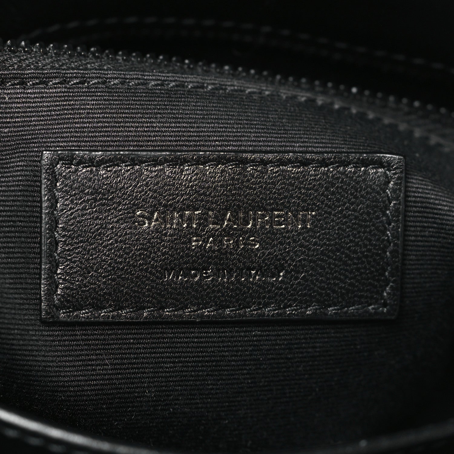 Saint Laurent Calfskin Y Quilted Monogram Monochrome Toy Loulou Crossbody Bag Black 6 of 11