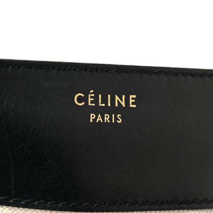Celine Natural Canvas Smooth Calfskin Mini Luggage Cream 9 of 34