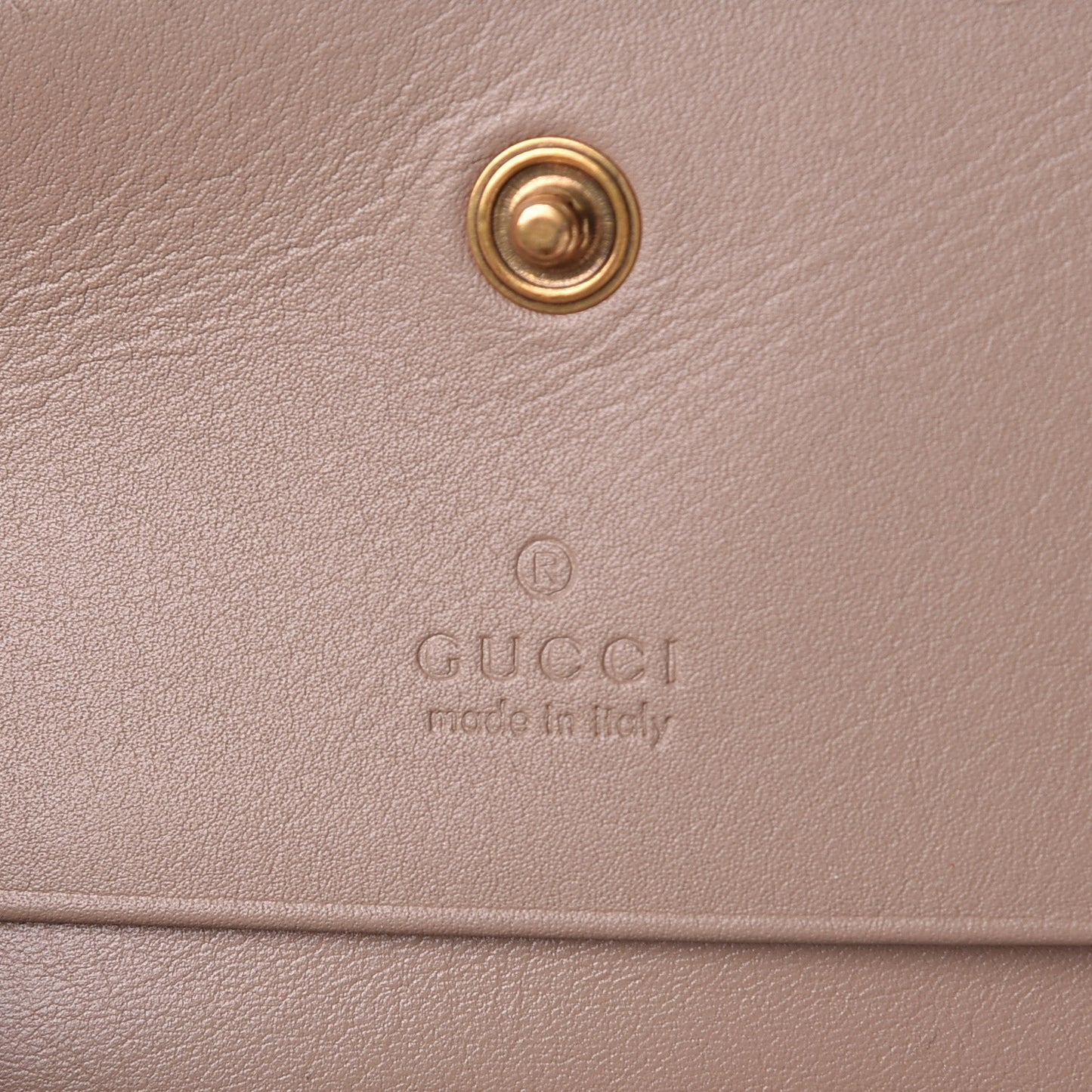 Calfskin Matelasse GG Marmont Card Case Porcelain Rose