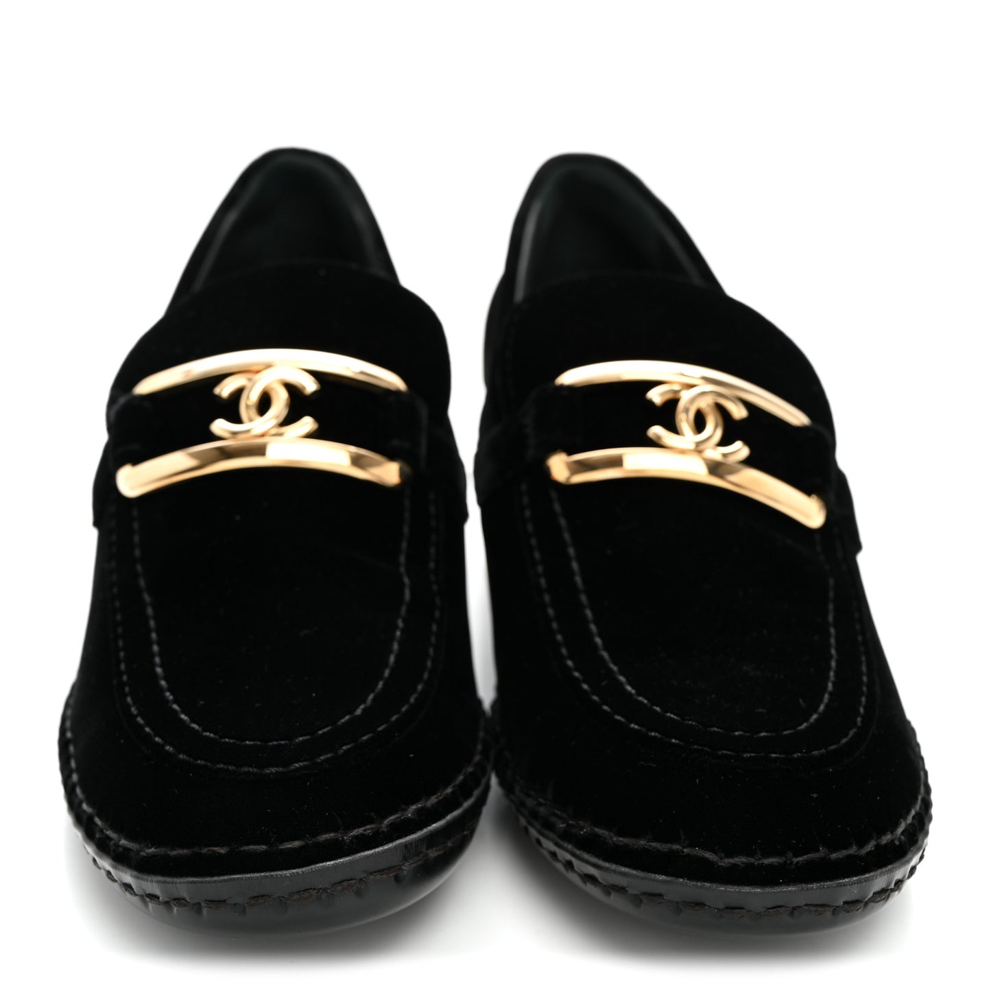 Velvet Metal CC Loafers 38 Black