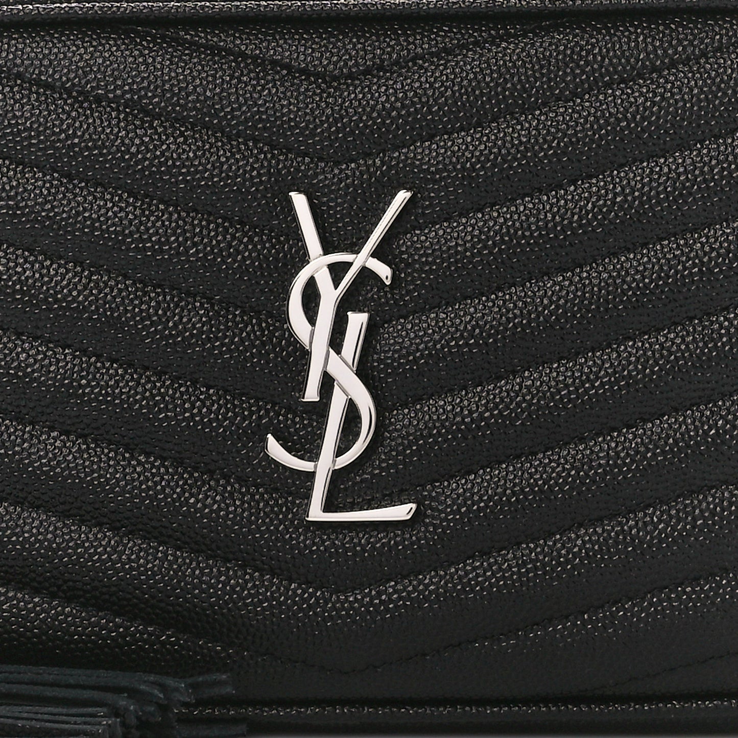 Grain De Poudre Matelasse Monogram Mini Lou Camera Bag Black