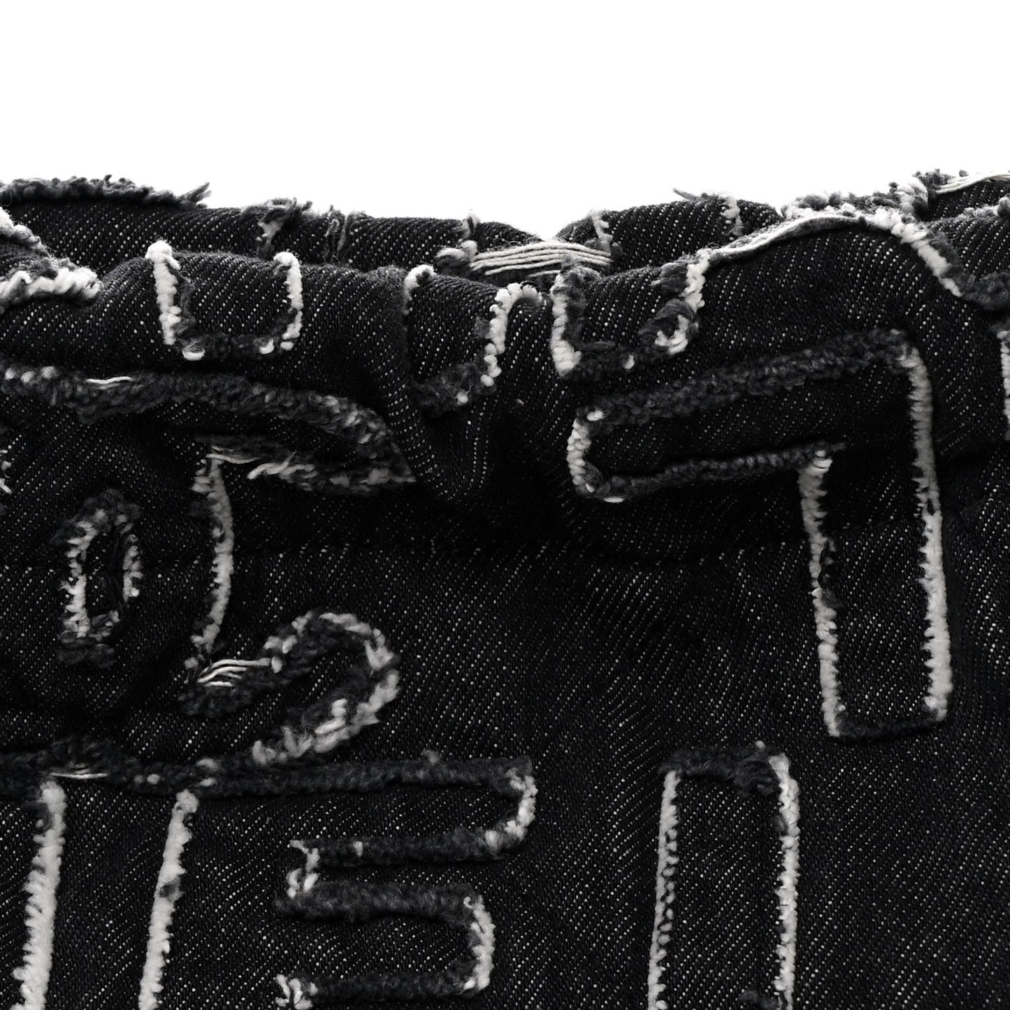 Denim Patchwork Quilted Chanel 22 Black