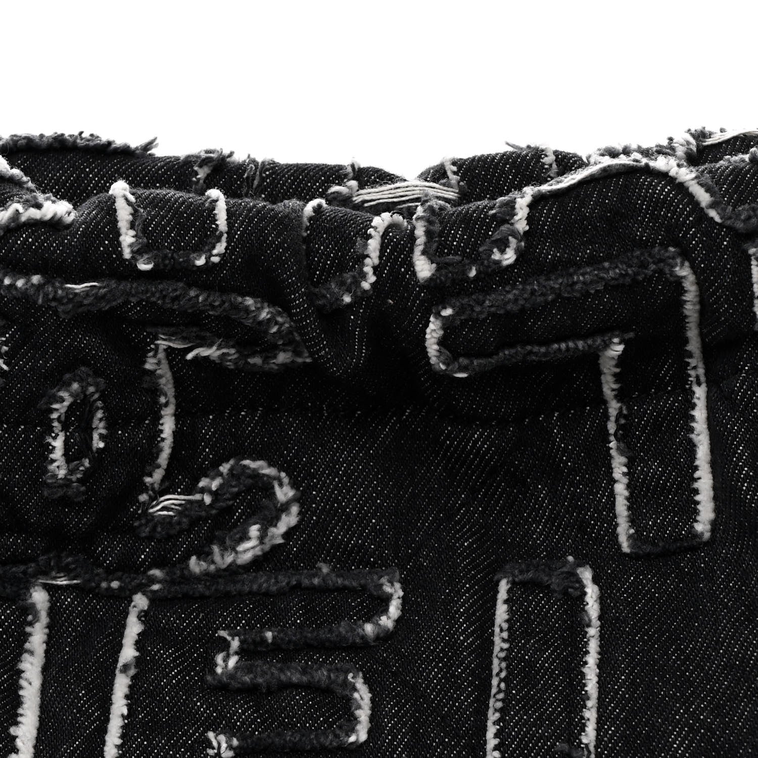 Chanel Denim Patchwork Quilted Chanel 22 Black 9 of 12