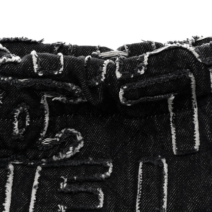 Chanel Denim Patchwork Quilted Chanel 22 Black 9 of 12