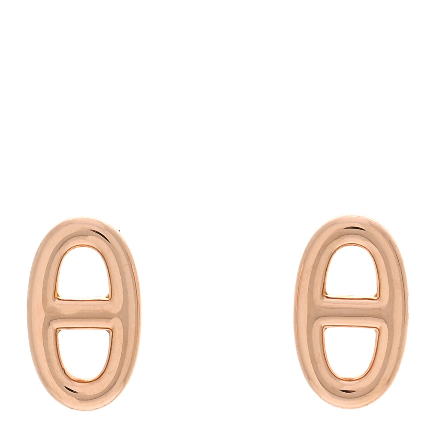 Hermes 18K Rose Gold TPM Farandole Stud Earrings 1 of 5