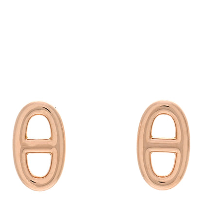 Hermes 18K Rose Gold TPM Farandole Stud Earrings 1 of 5