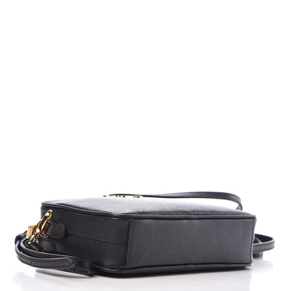 Prada Saffiano Small Camera Crossbody Bag Black 4 of 9