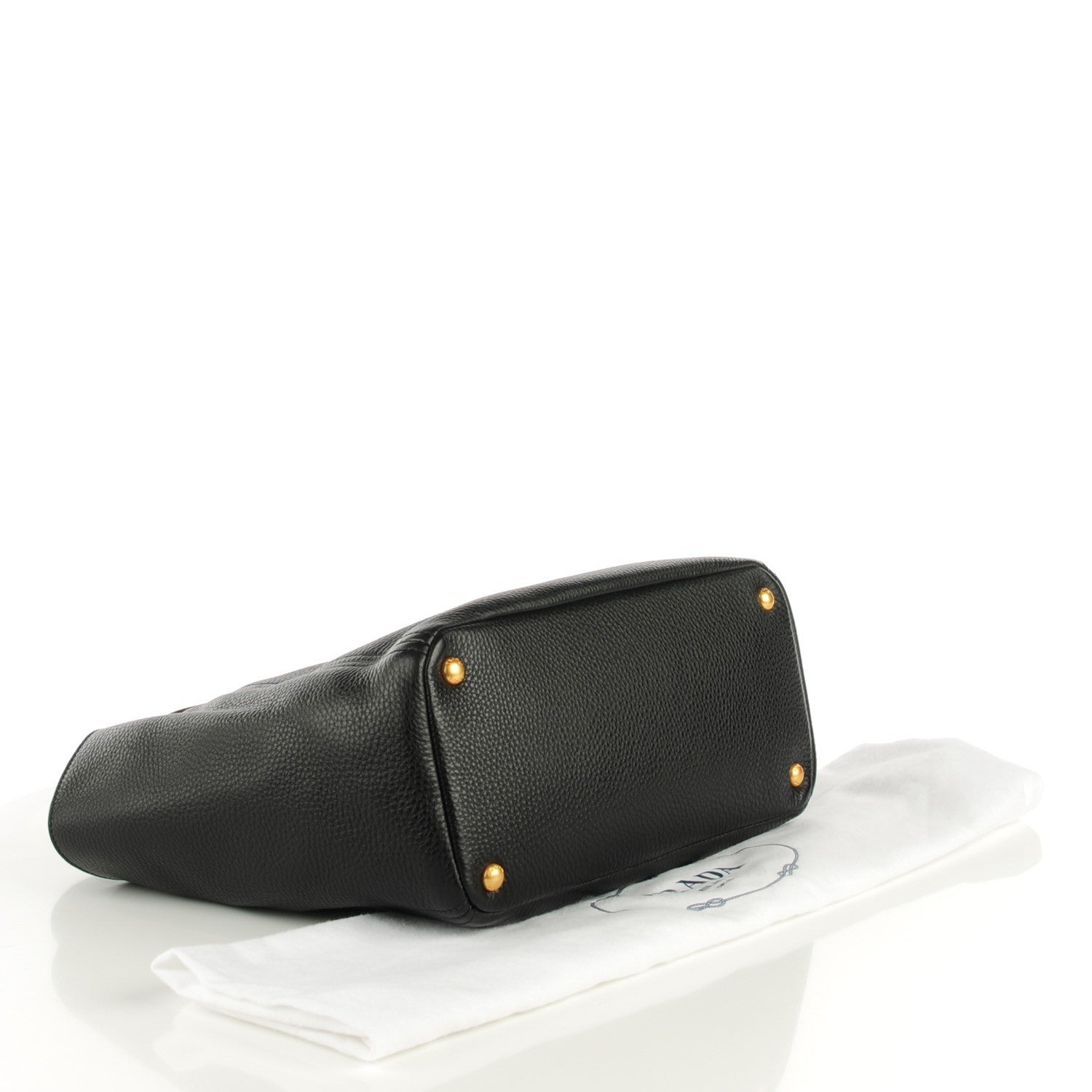 Prada Vitello Daino Double Pocket Hobo Nero Black 5 of 10