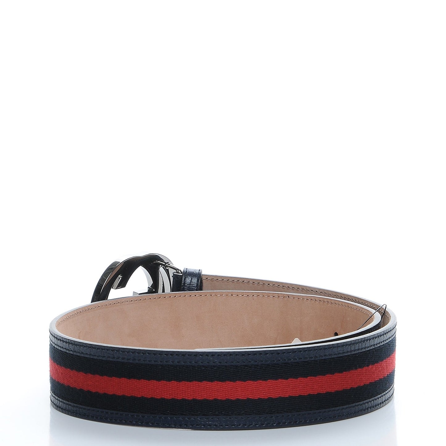Calfskin Web Interlocking G Belt 75 30 Blue