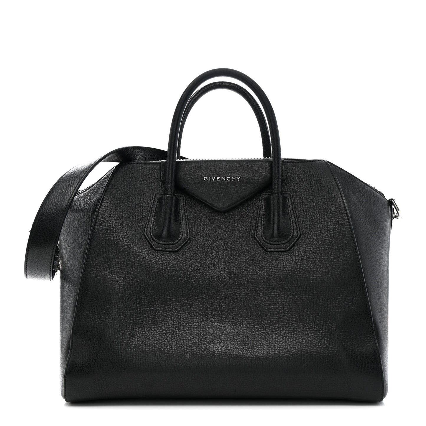 Sugar Goatskin Medium Antigona Black