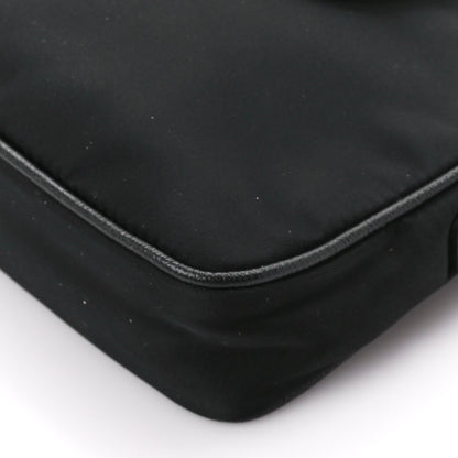 Prada Tessuto Nylon Saffiano Crossbody Bag Black 12 of 12