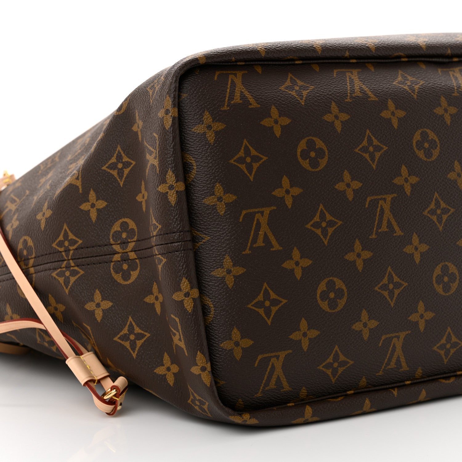 Louis Vuitton Monogram Stamped Inside Out Neverfull Bandouliere GM Beige 8 of 9