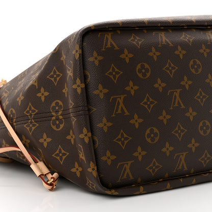 Louis Vuitton Monogram Stamped Inside Out Neverfull Bandouliere GM Beige 8 of 9