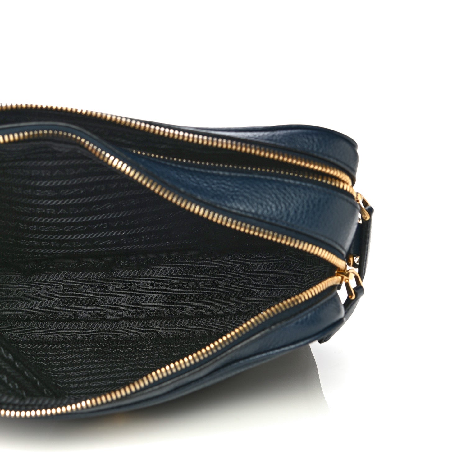 Prada Vitello Phenix Camera Bag Baltico 4 of 9