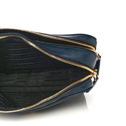 Prada Vitello Phenix Camera Bag Baltico 4 of 9