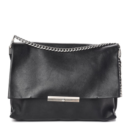 Celine Smooth Calfskin Blade Chain Flap Black 1 of 17