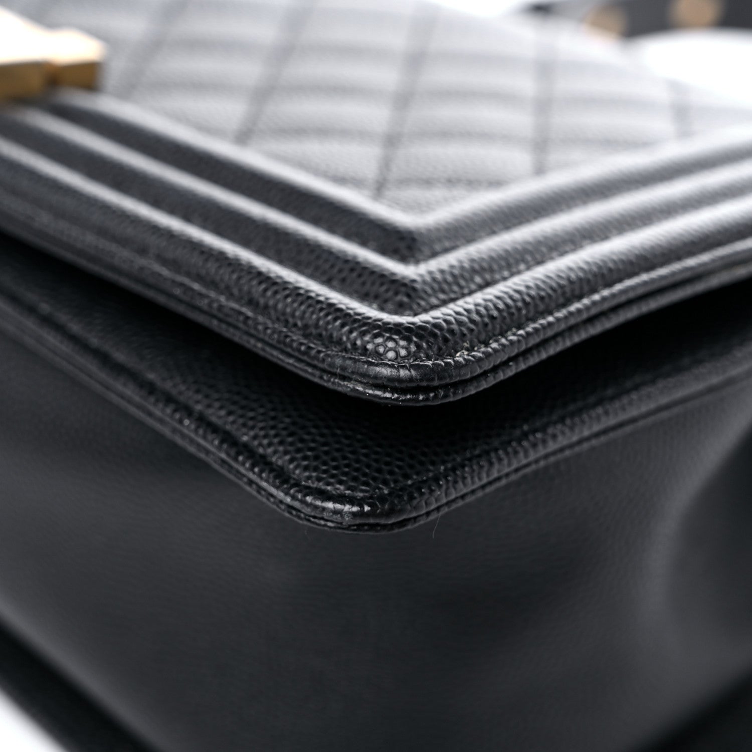 Chanel Caviar Quilted Medium Boy Flap Black 9 of 15