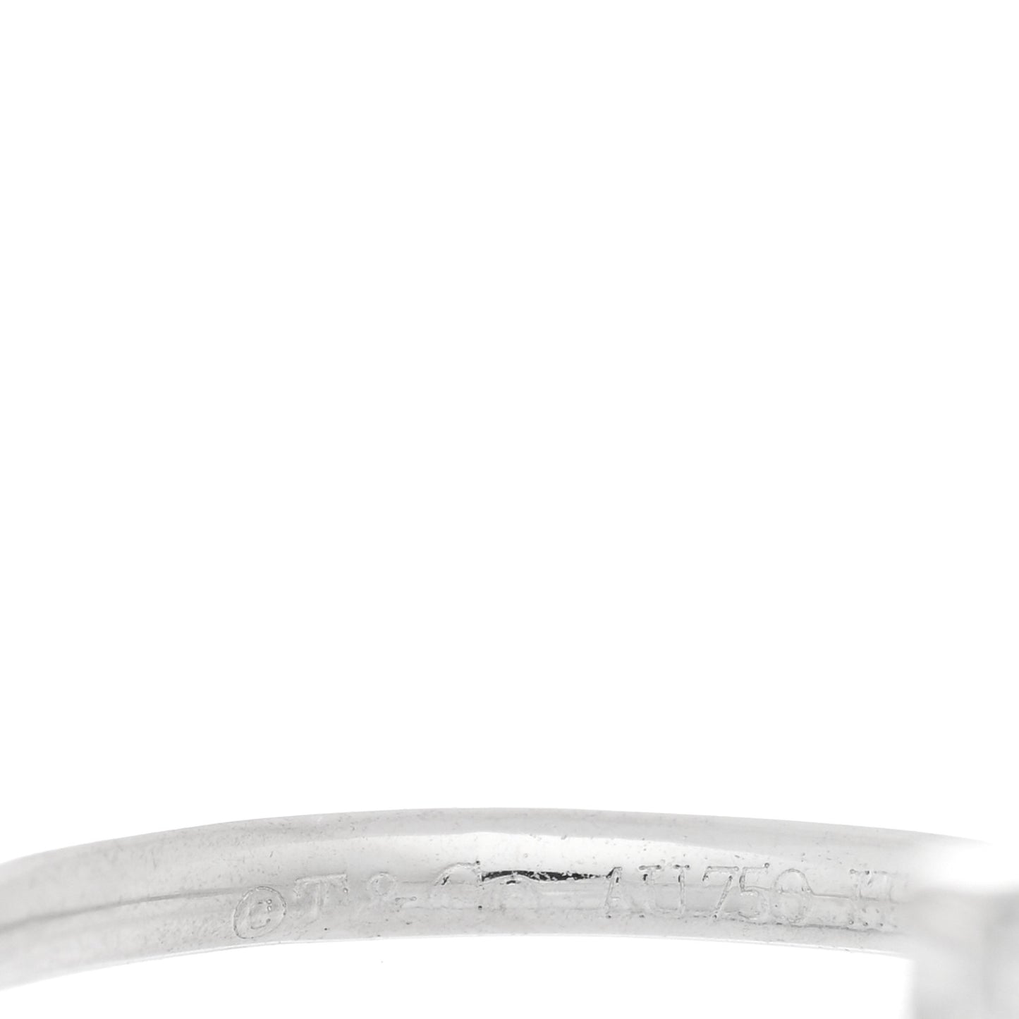 18K White Gold Diamond T Wire Ring 46 3.75