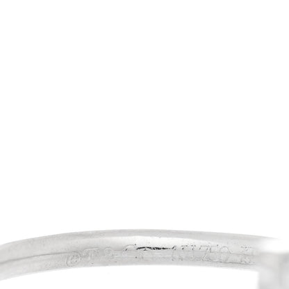 Tiffany 18K White Gold Diamond T Wire Ring 46 3.75 4 of 4