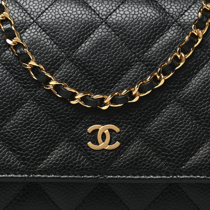 Chanel Caviar Quilted Wallet on Chain WOC Black 8 of 10