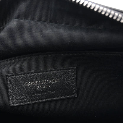 Saint Laurent Calfskin Matelasse Monogram Monochrome Lou Camera Bag Black 6 of 13