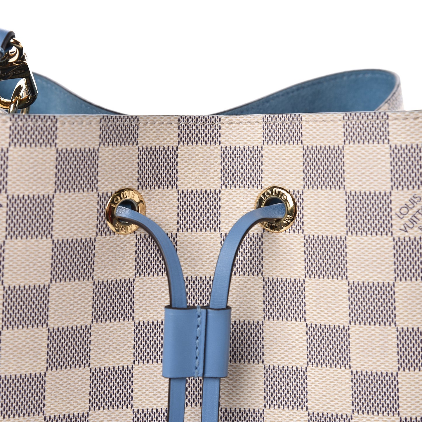 Damier Azur Neonoe MM Bleuet