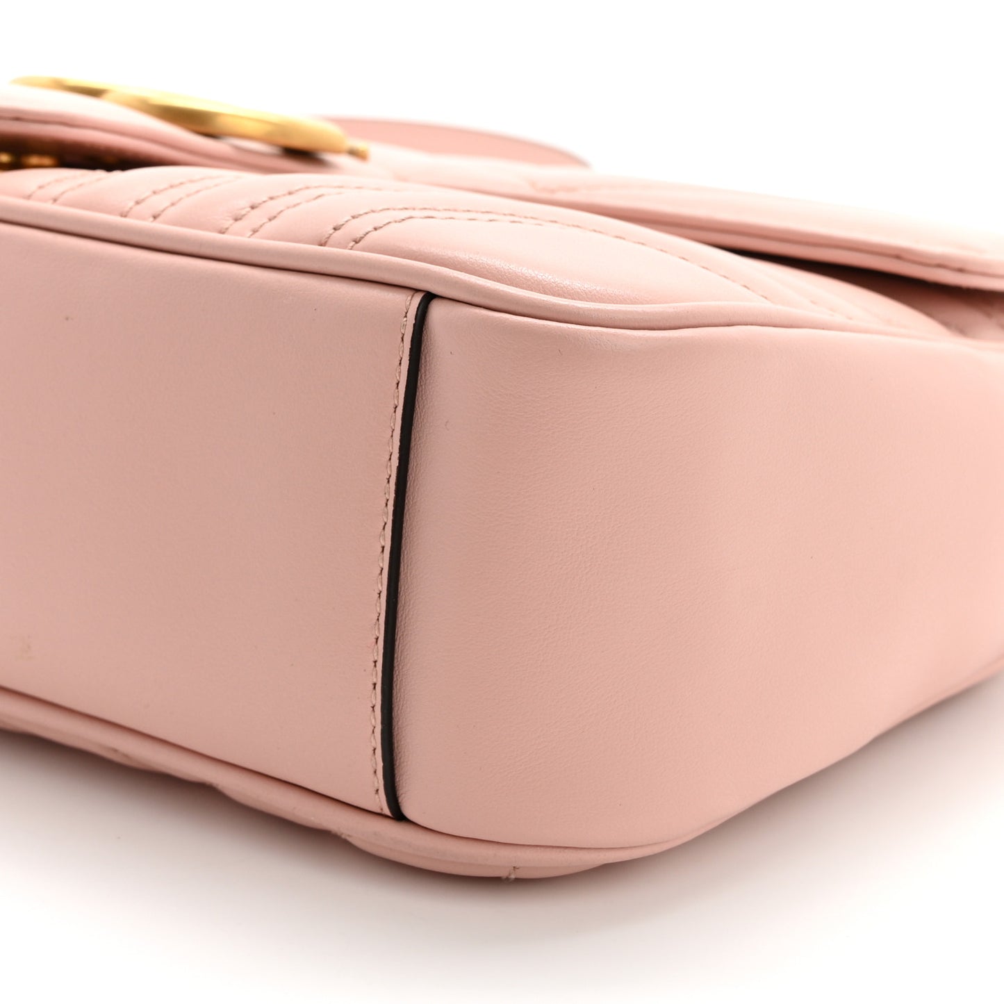 Calfskin Matelasse Small GG Marmont Shoulder Bag Perfect Pink