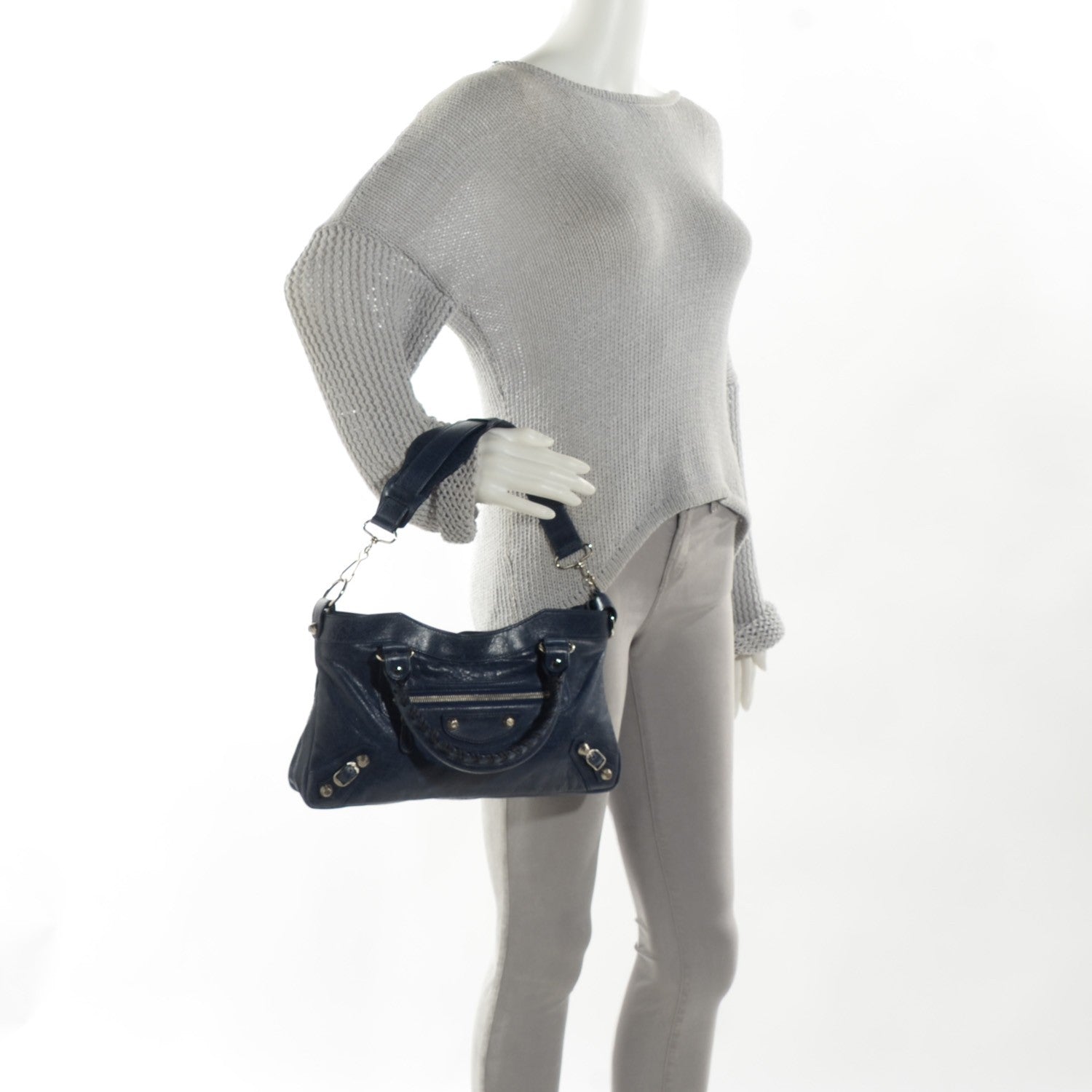 Balenciaga Agneau Giant 12 Silver Hardware First Bleu Roi 2 of 11