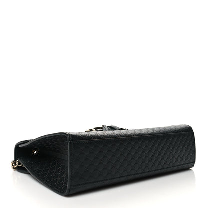 Gucci Microguccissima Medium Emily Chain Shoulder Bag Black 4 of 13