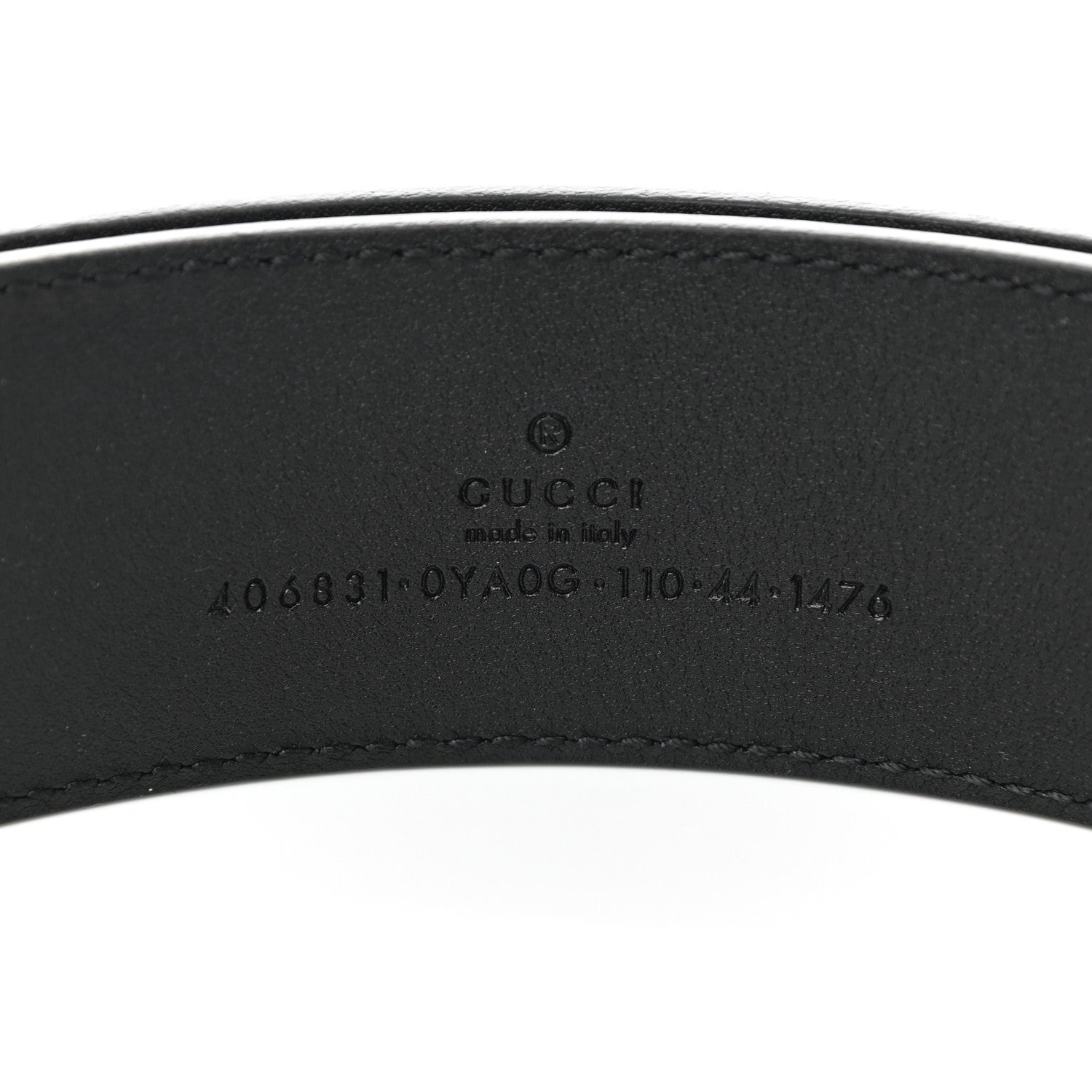 Gucci Plutone Calfskin Double G 40mm Belt 85 34 Black 3 of 4