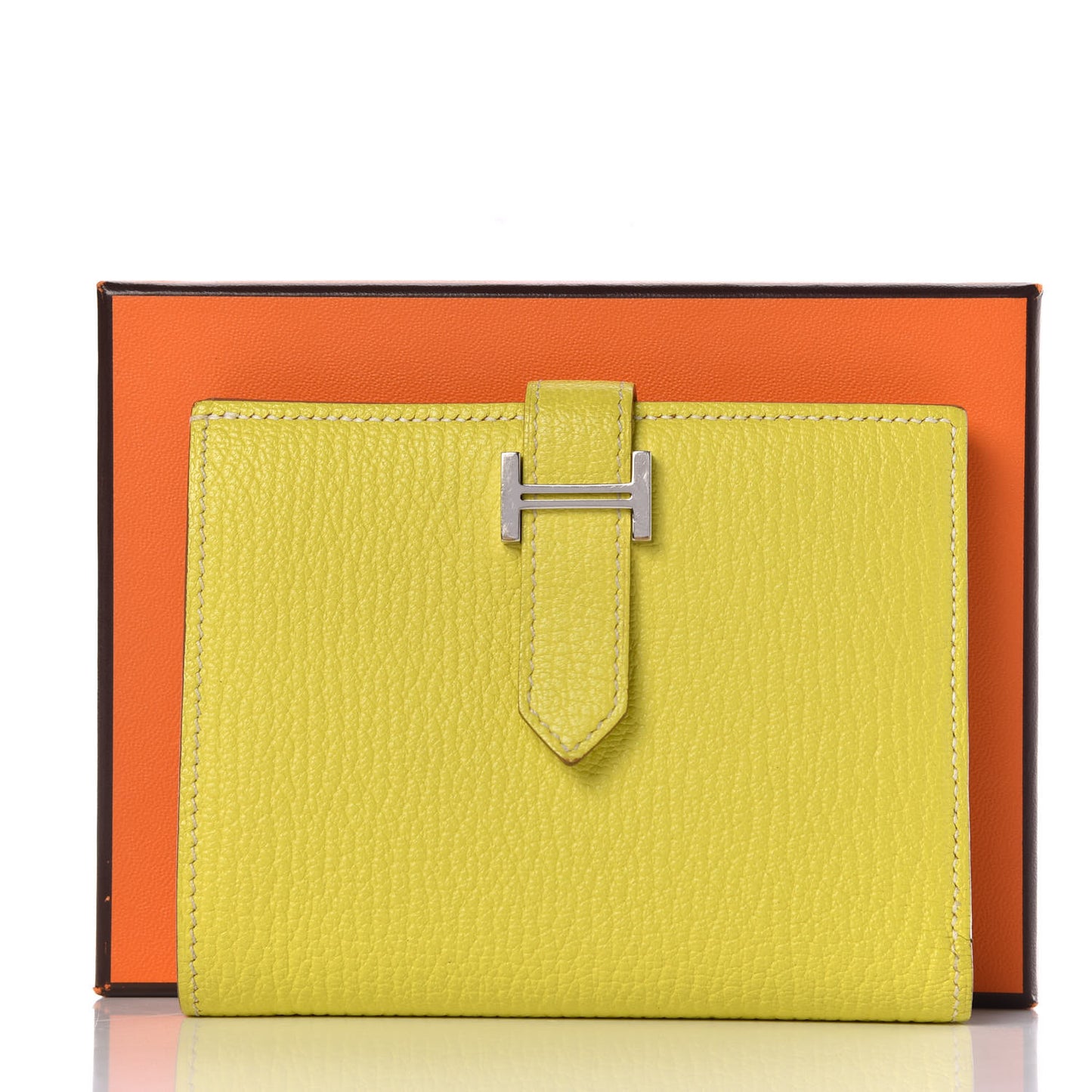 Chevre Mysore Bearn Compact Wallet Lime