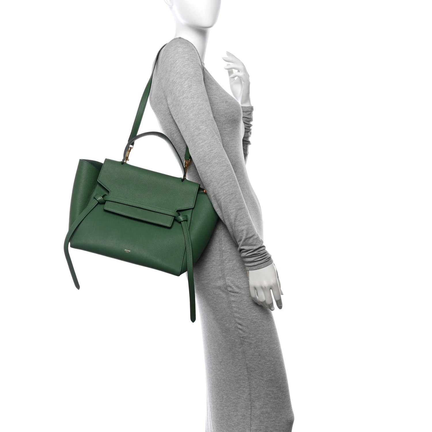 Celine Grained Calfskin Mini Belt Bag Mint 2 of 14