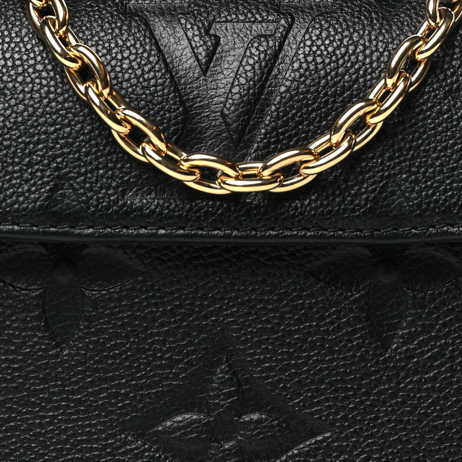 Louis Vuitton Empreinte Monogram Giant Ivy Wallet On Chain Black 7 of 9