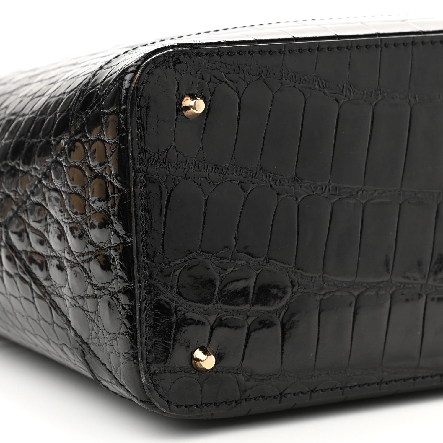 Louis Vuitton Alligator Tote Black 8 of 11