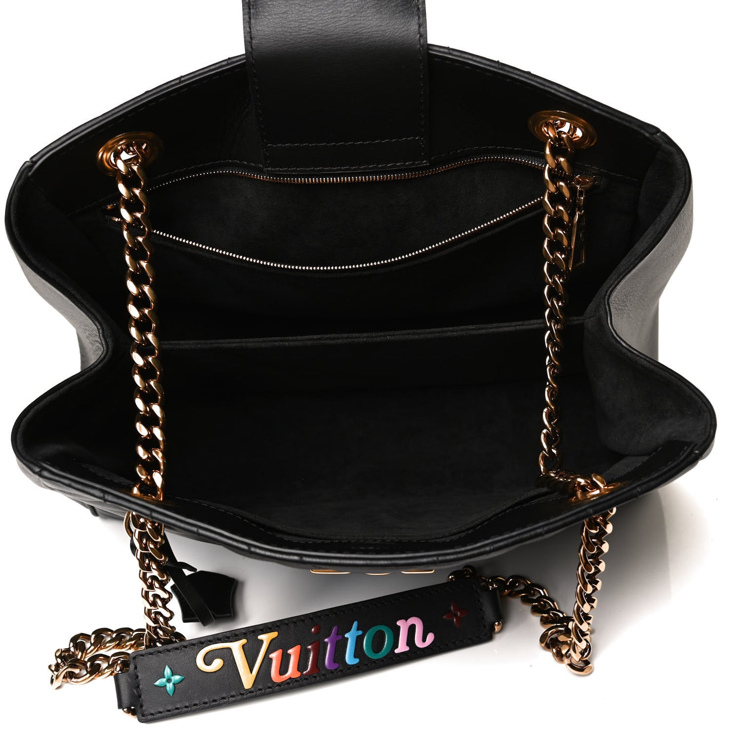 Calfskin New Wave Chain Tote Black
