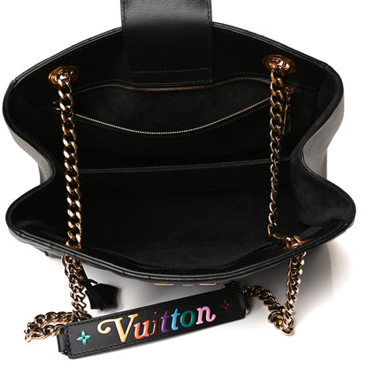 Louis Vuitton Calfskin New Wave Chain Tote Black 5 of 11