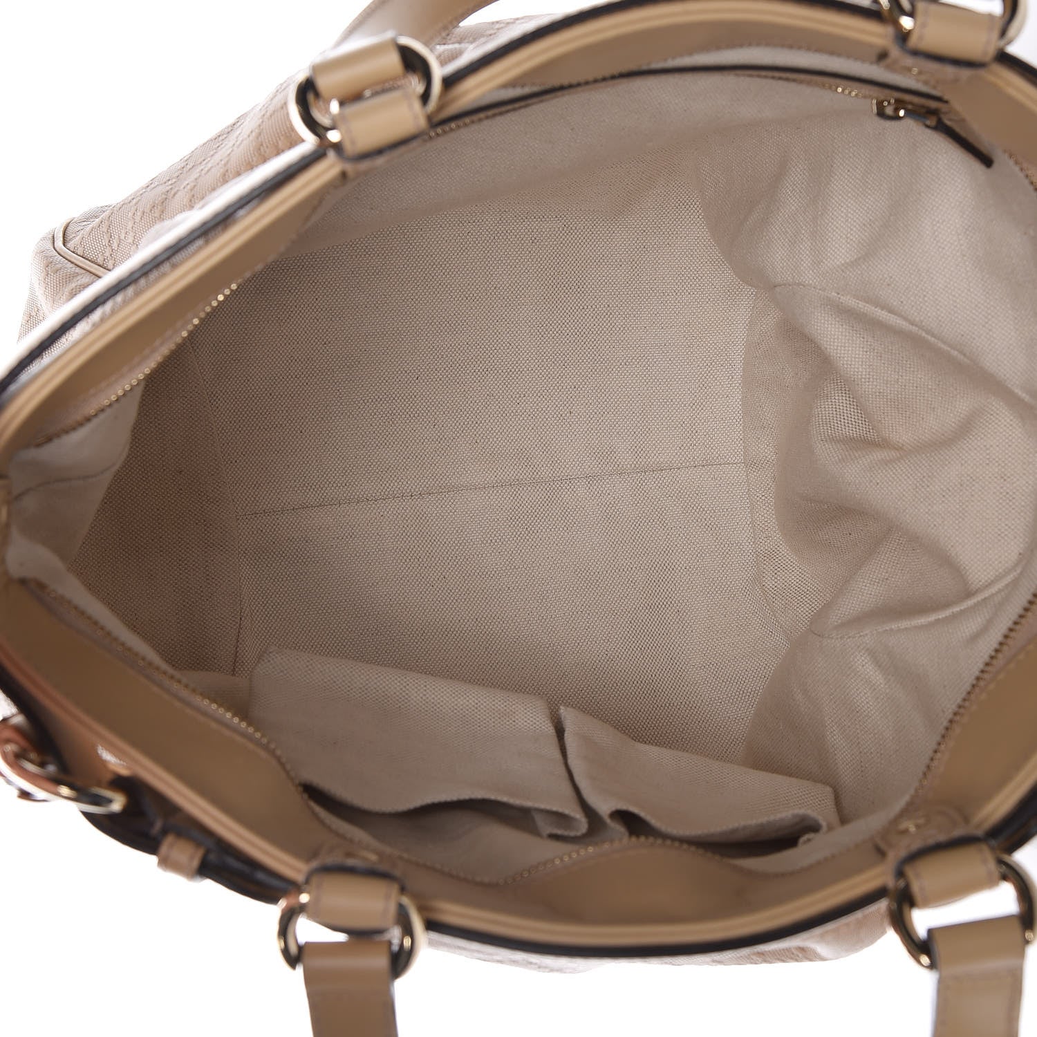 Gucci Diamante Medium Bamboo Buckle Tote Beige 5 of 9