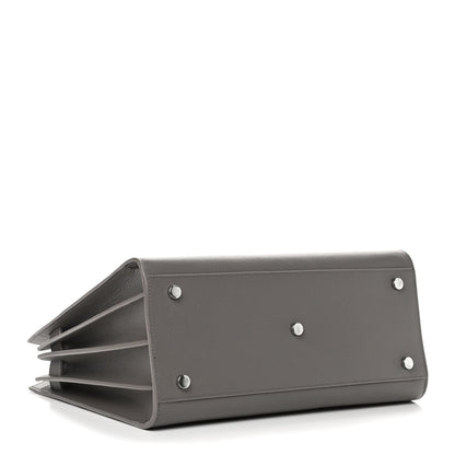 Saint Laurent Grained Calfskin Small Sac De Jour Fog 3 of 7