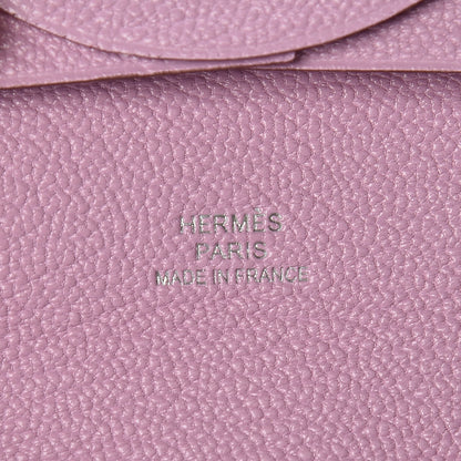 Hermes Chevre Mysore Bastia Coin Purse Mauve Sylvestre 6 of 8