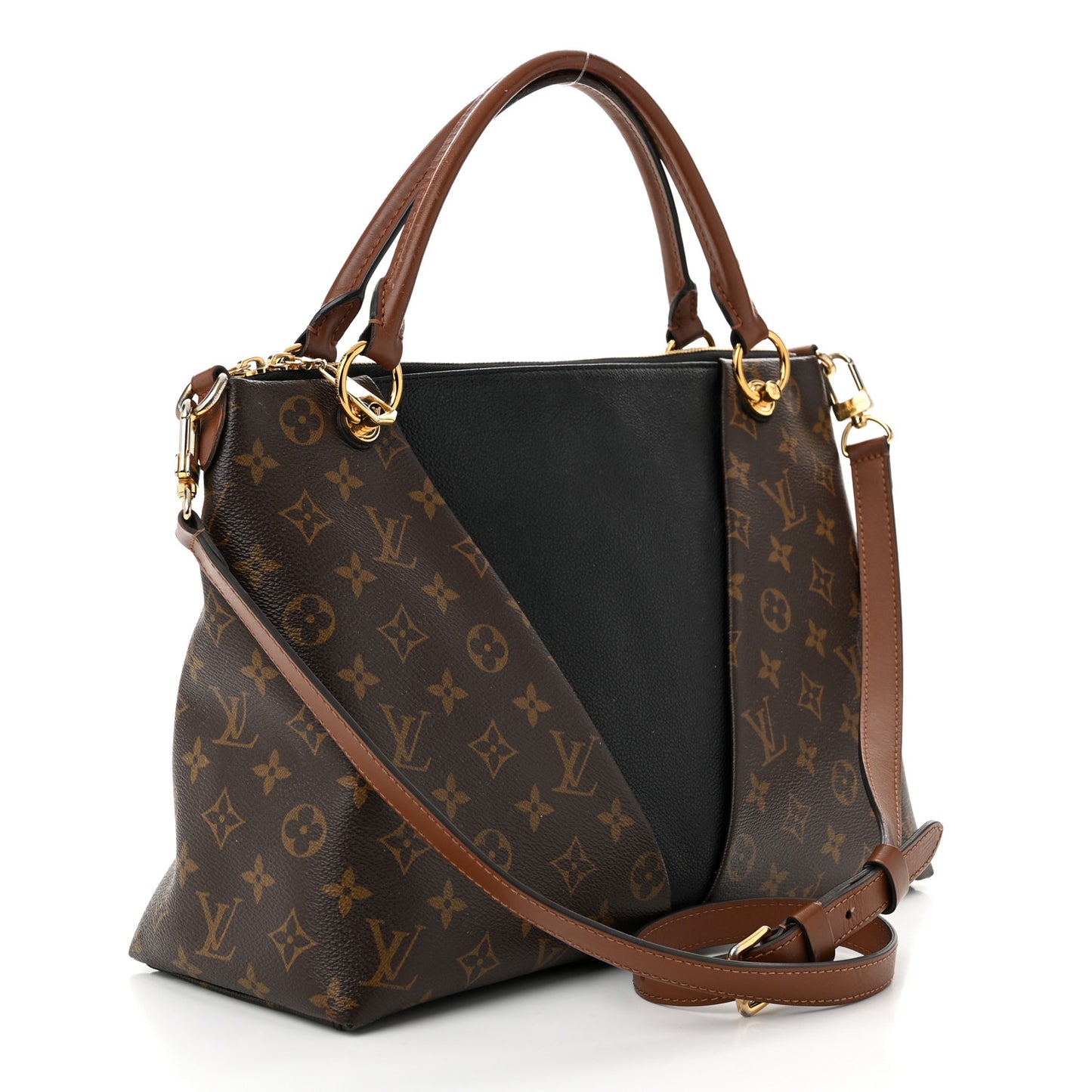 Monogram V Tote MM Black
