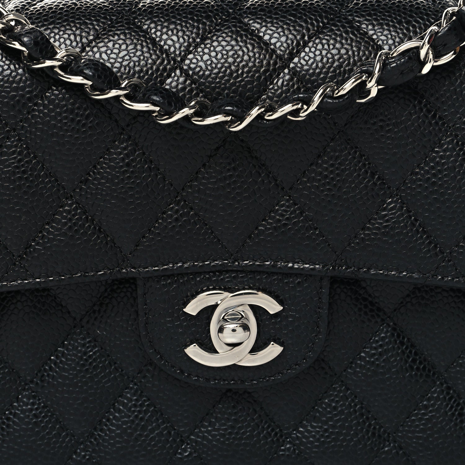 Chanel Caviar Quilted Small Double Flap Black 8 of 11