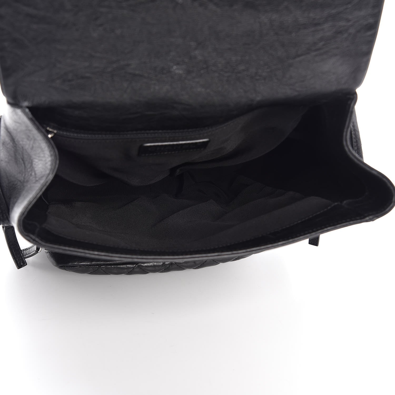 Chanel Aged Calfskin Quilted Large Casual Rock Backpack Black 5 of 14