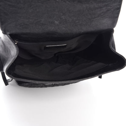 Chanel Aged Calfskin Quilted Large Casual Rock Backpack Black 5 of 14