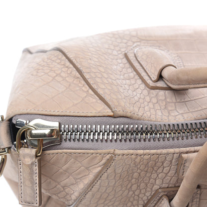 Givenchy Nubuck Crocodile Embossed Medium Antigona Beige 12 of 18