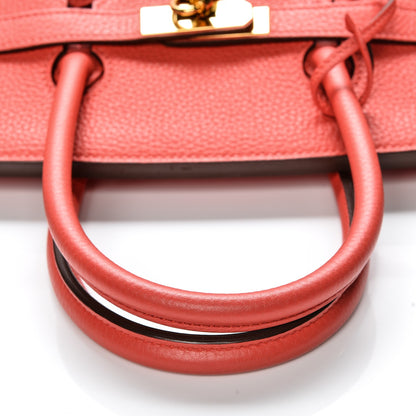 Hermes Taurillon Clemence Birkin 35 Rouge Pivoine 15 of 34