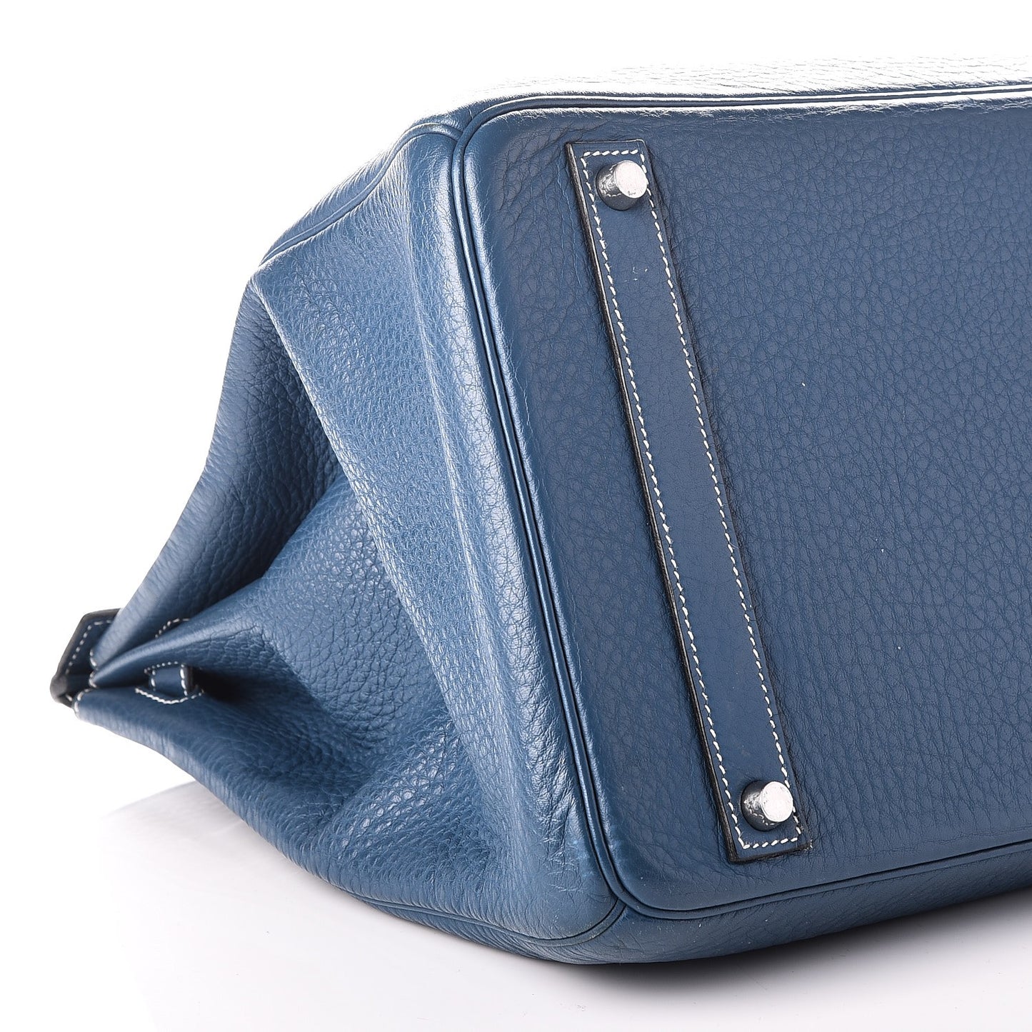Taurillon Clemence Birkin 40 Bleu Thalassa