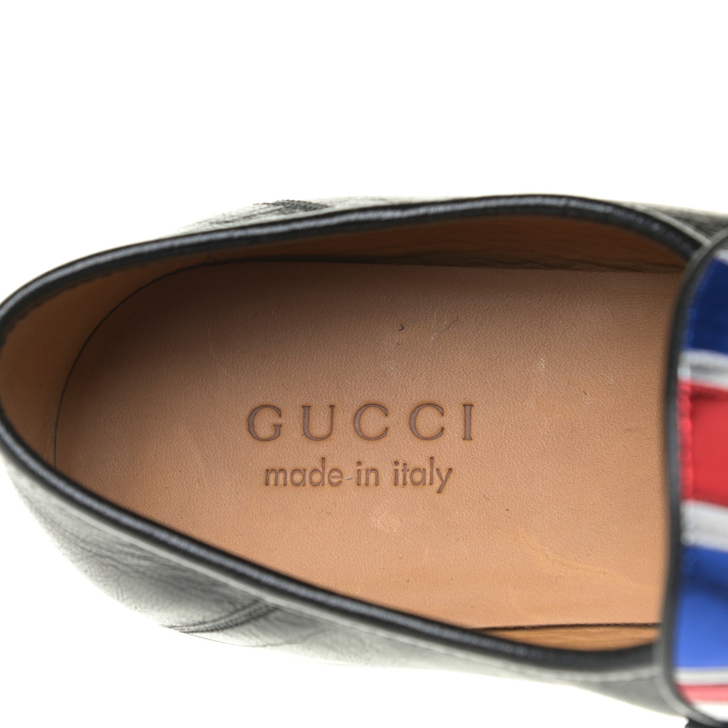 Gucci Lambskin Mens Union Jack Horsebit Loafer 9 Black 12 of 12