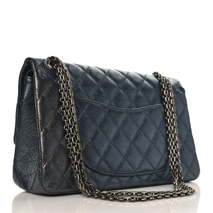 Chanel Metallic Calfskin Quilted 2.55 Reissue 227 Flap Charcoal 3 of 9